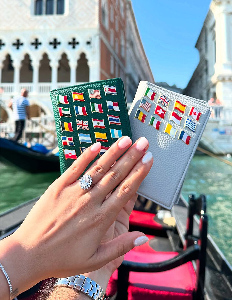 Portapasaporte Verde Explorer